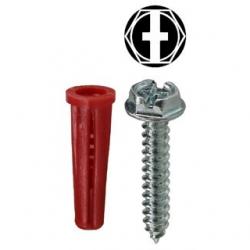 #10 ANCHOR KIT HEX/PHIL/SLOTTED WITH #22 RED ANCHOR